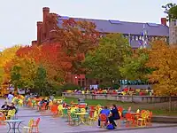 The Memorial Union Terrace during the fall of 2008