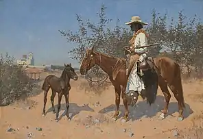 The Sentinel by Frederic Remington, 1889, Oil on canvas