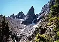 North aspect of Sharkstooth viewed from The Gash