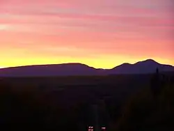 The Sleeping Giant - the view from the top of the hill heading into the Hamlet