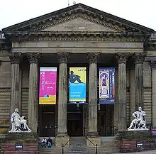 Banner outside the Walker Art Gallery, 2004