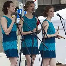 The Willows trio performing at the Lilac Festival in Calgary, Alberta on May 25, 2014