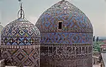 Mausoleums with blue tile