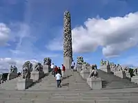 Vigeland sculpture garden in Oslo, Norway