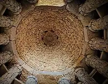 The roof of chamber 1 in the Soulton Long Barrow