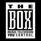 Original logo for The Box UK, mirroring the US channel (Use resumed from late August until late September 2019)