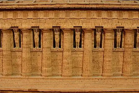 Ancient Greek atlantes of the Temple of Olympian Zeus, Agrigento, Sicily, original 5th century BC, Museo archeologico regionale di Agrigento [it]