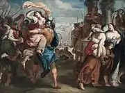 L'Enlèvement des Sabines "The Abduction of the Sabines", Attributed to Theodoor van Thulden (17th c.)