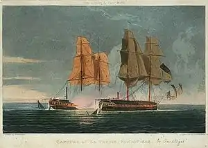 Battle between Thétis and HMS Amethyst on 10 November 1808