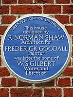 Blue plaque at Grim's Dyke