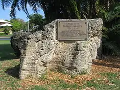 Memorial of Thomas Barbour located in park