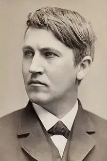 Image 56Thomas Edison invented the carbon microphone which produced a strong telephone signal. (from History of the telephone)