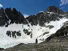 Thompson Peak from cirque below