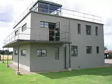 The restored control tower