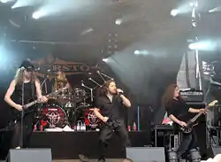 Thunderstone performing at the Sauna Open Air Metal Festival in 2007