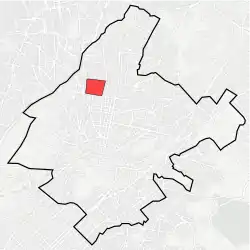 Location within Athens