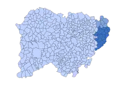 Location in Salamanca