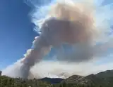 Smoke from the Tiger Fire seen from Crown King on July 7