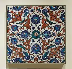 Tile panel, second half 16th century