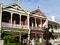 Timber fretwork terraces.  Madden Street, Albert Park, Victoria