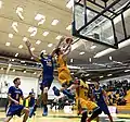 UNBC Timberwolves basketball team playing UBC Okanagan Heat