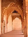 Lambrequin arches in the qibla aisle of the Mosque of Tinmal (mid-12th century)