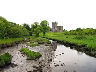 Grounds and river