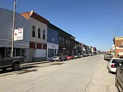 Downtown Tipton on Sunday morning