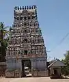 From inside the temple(Nandhanar shrine next to Rajagopuram)