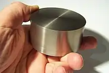 Titanium cylinder.