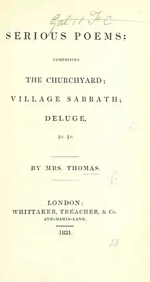 Title page Elizabeth Thomas Serious Poems 1831.jpg