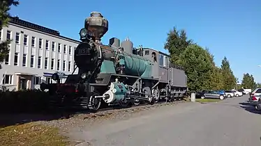 Image 33VR Class Tk3 steam locomotive in the town of Kokkola in Central Ostrobothnia, Finland (from Locomotive)