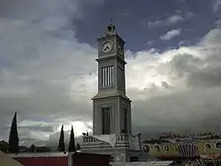 Monumental clock in Tlaxiaco