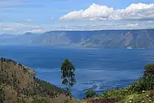 Image 12Lake Toba, the world largest volcanic lake panoramic view seen from Merek, North Sumatra (from Tourism in Indonesia)