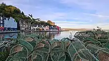 Lobster pots on the harbour wall at Tobermory