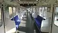 Interior view of a refurbished Tojo Line 10030 series set in February 2012