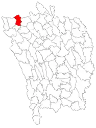 Location in Vaslui County