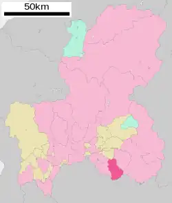 Location of Toki in Gifu Prefecture