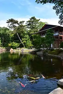 Garden with pond of the Ōzone Oshitayashiki