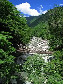 Kazura Bridge, a popular sightseeing spot in Miyoshi