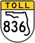 State Road 836 marker