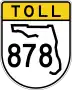 State Road 878 marker