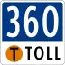 State Highway 360 marker