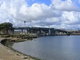 The Tom 'Diver' Derrick Bridge over the Port River.