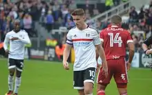 Players during a football match