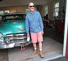 Tom Christopher in his studio