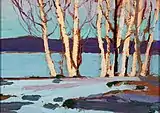 Birches, Spring 1917. Tom Thomson Art Gallery, Owen Sound