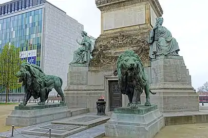 Pedestal of the Congress Column, Brussels (1850–1859)