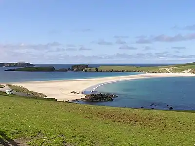 Image 31The tied island of St Ninian's Isle is joined to the Shetland Mainland by the largest tombolo in the UKCredit: ThoWi