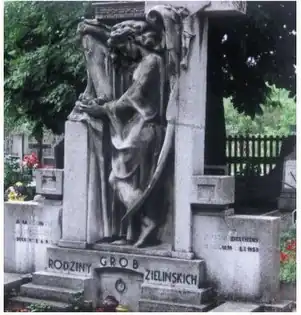 Tombstone of the Zielinski family, 1935n